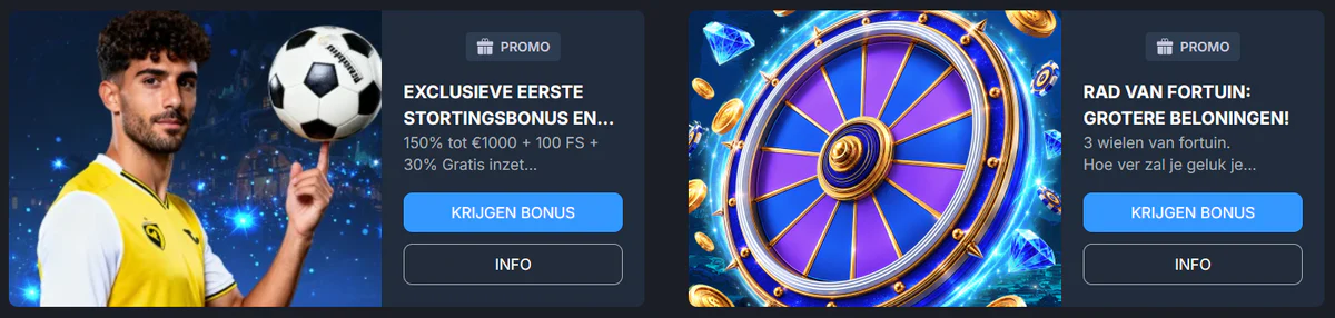 Lopende acties bij Monixbet